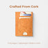 Cork Wallet made of Portugal Bread Vein Cork - Unique Slim Wallet & Card Case for Men and Women - Tan